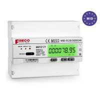 EM737 CT 3*230/400V 10(100)A MID approved three-phase modbus energy meter