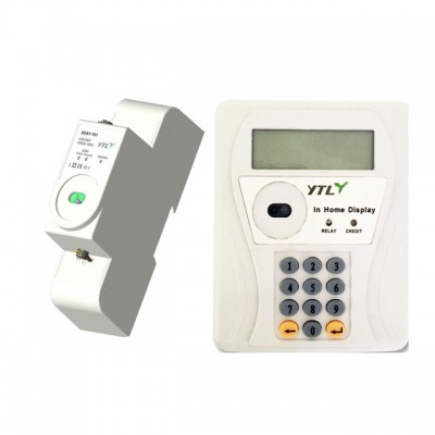 Single phase prepaid electricity meter split keypad STS meter with IR communication remote for electric meter